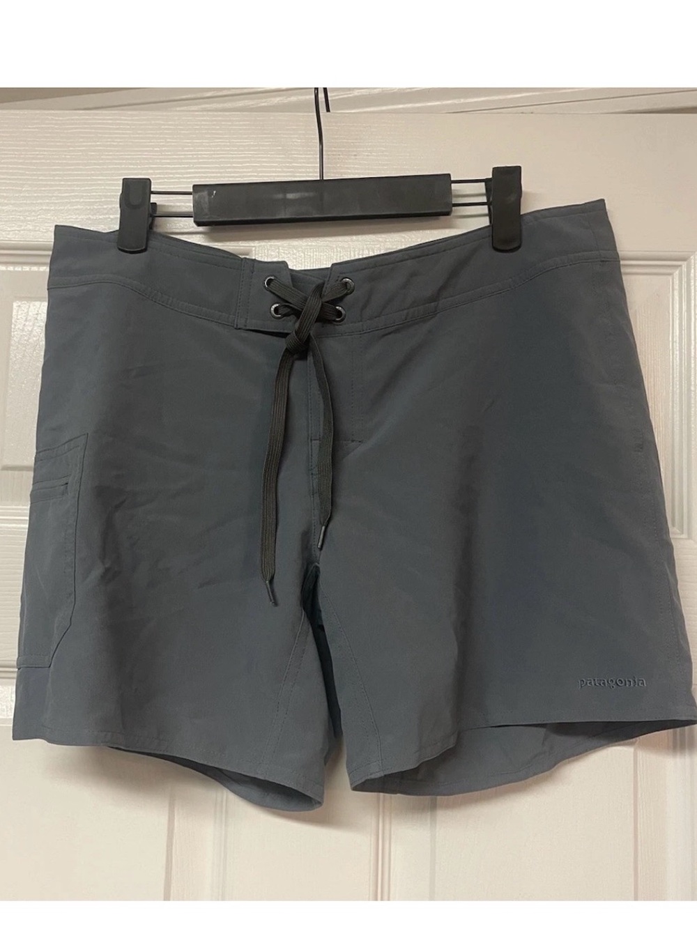 Patagonia Stretch Hydropeak Boardshorts Cargo Shorts 5” Inseam Grey Size 8 hikin - Picture 6 of 8